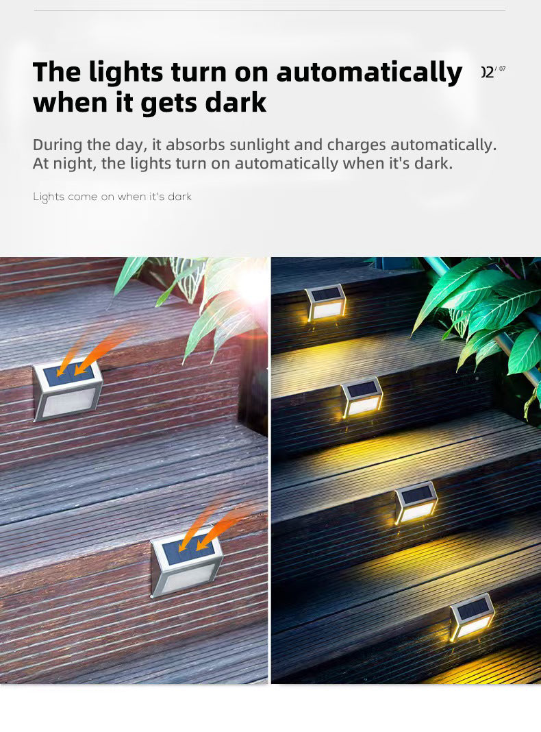 Solar energy staircase lamp