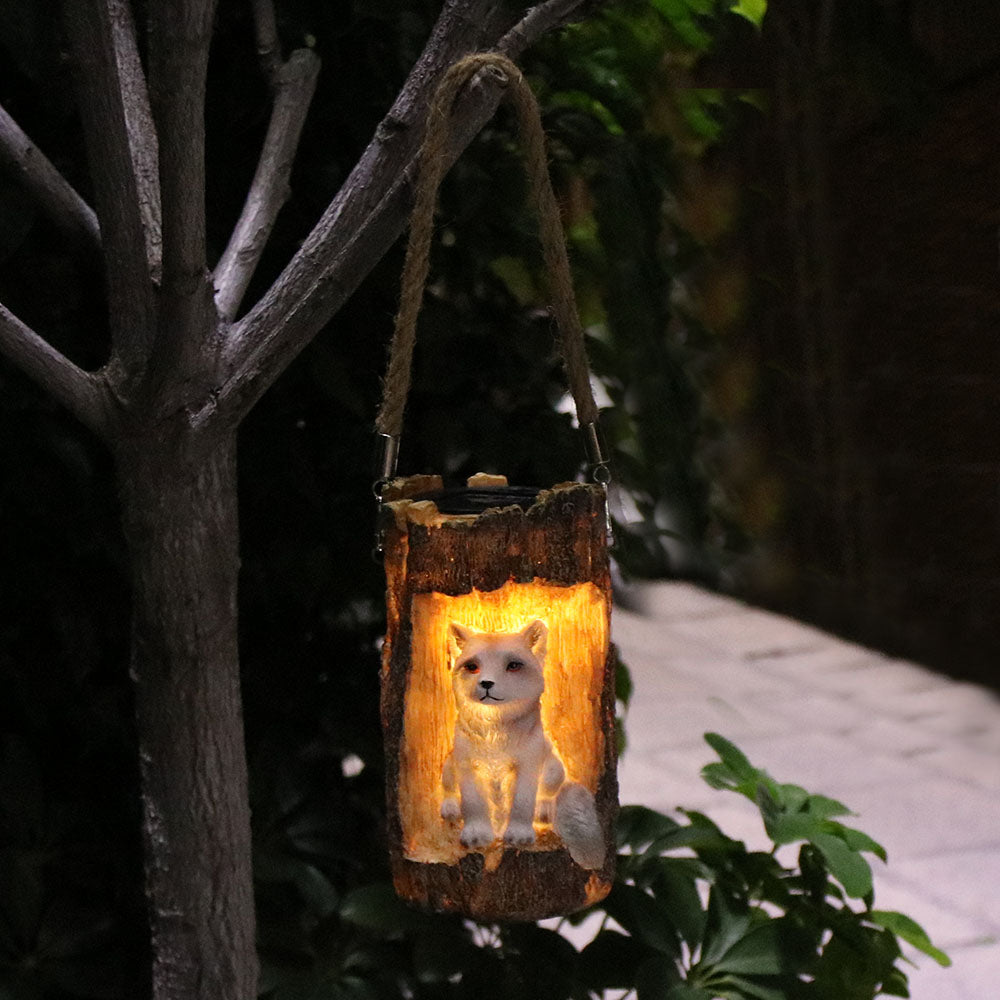 solar- powered decorative lights fox